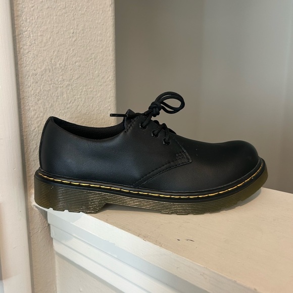 Dr.Martens 1461 Mono Black Leather Oxford Shoes Mens Sz 4 Women’s 5 Worn Once - Picture 2 of 9